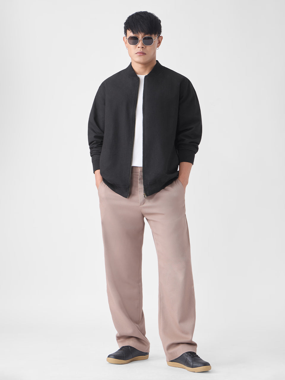 Cotton Linen Jacket: Midnight