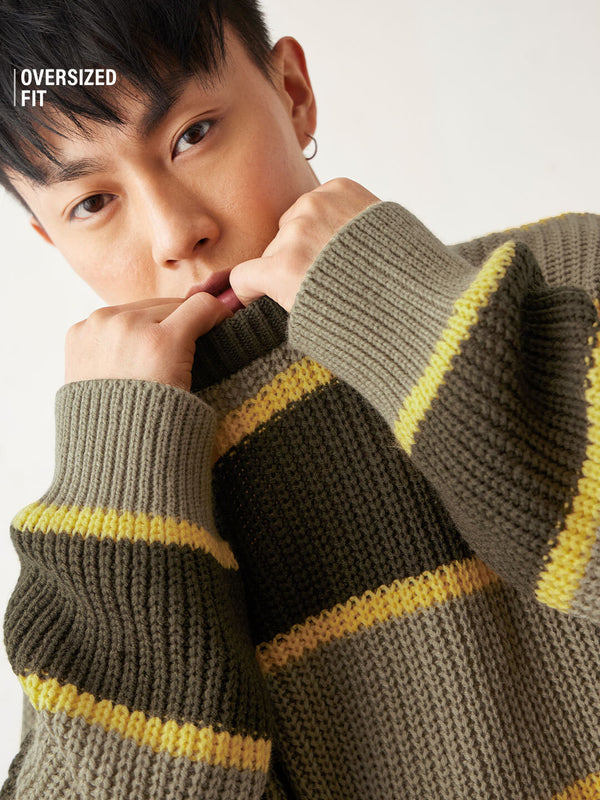 Striped Sweater: Timber