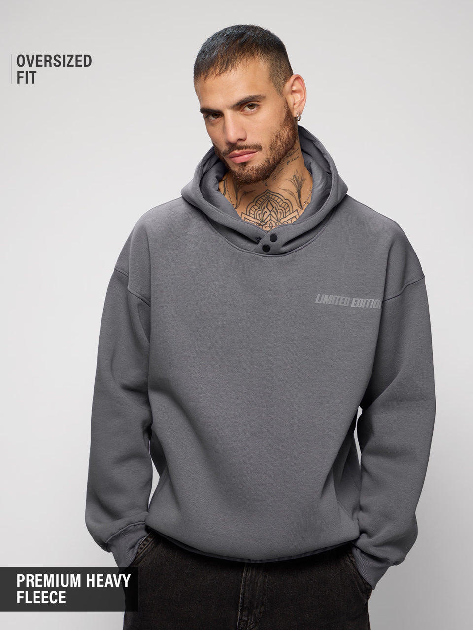 Hooded Pullover: Slate