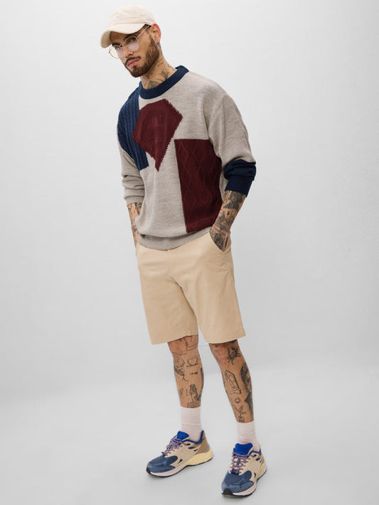 Colourblock Pullover: Superman