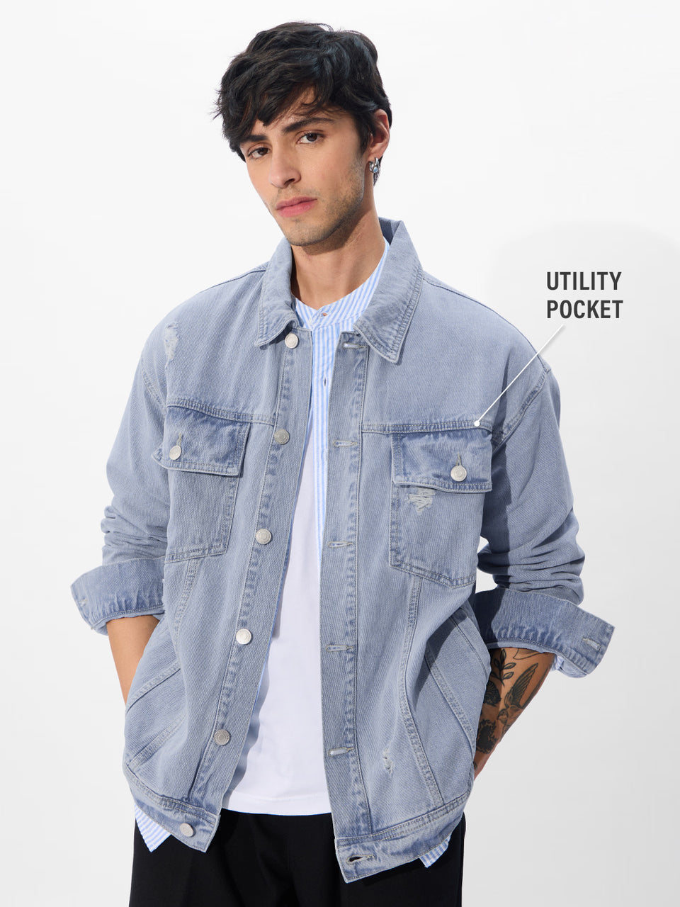 Denim Jacket: Arctic