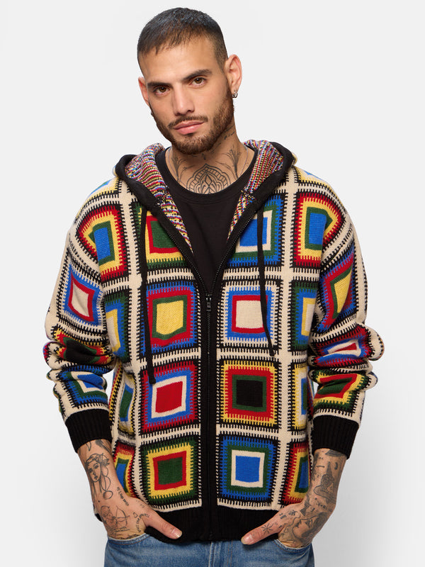 Jacquard Hoodie: Colour Pop