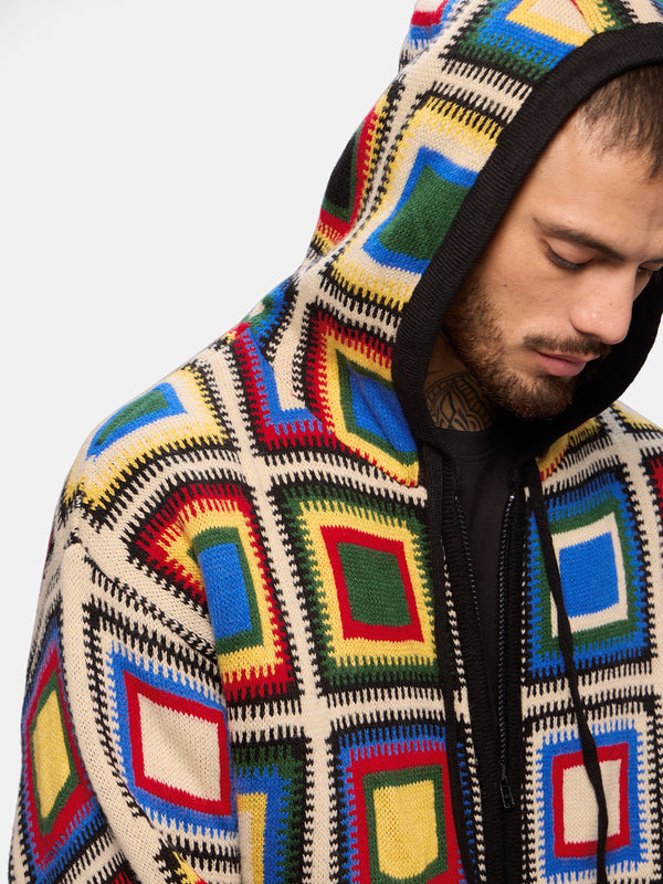 Jacquard Hoodie: Colour Pop