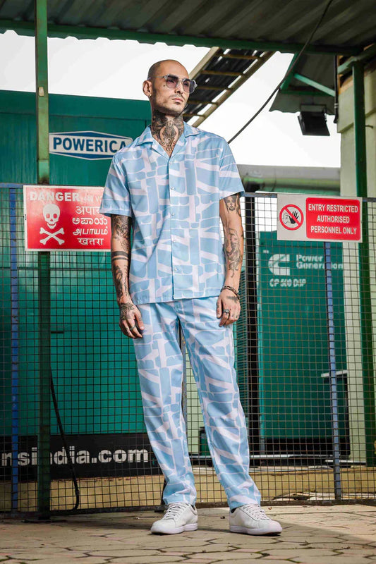 Abstract Printed Relaxed Fit Co-ord Set