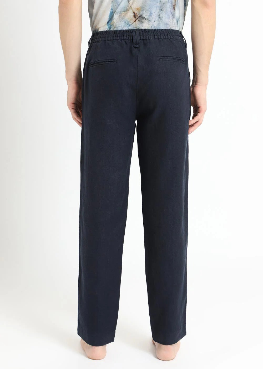 Pack of 2 Premium Linen Pants – Blue & Green