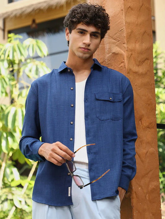 Solid Dobby Regular Shirt