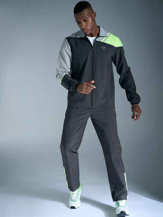 SG Men Polo Collar Mid-Rise Sports Tracksuits